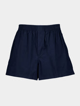 Balenciaga Dark Blue Cotton Poplin Boxer Shorts