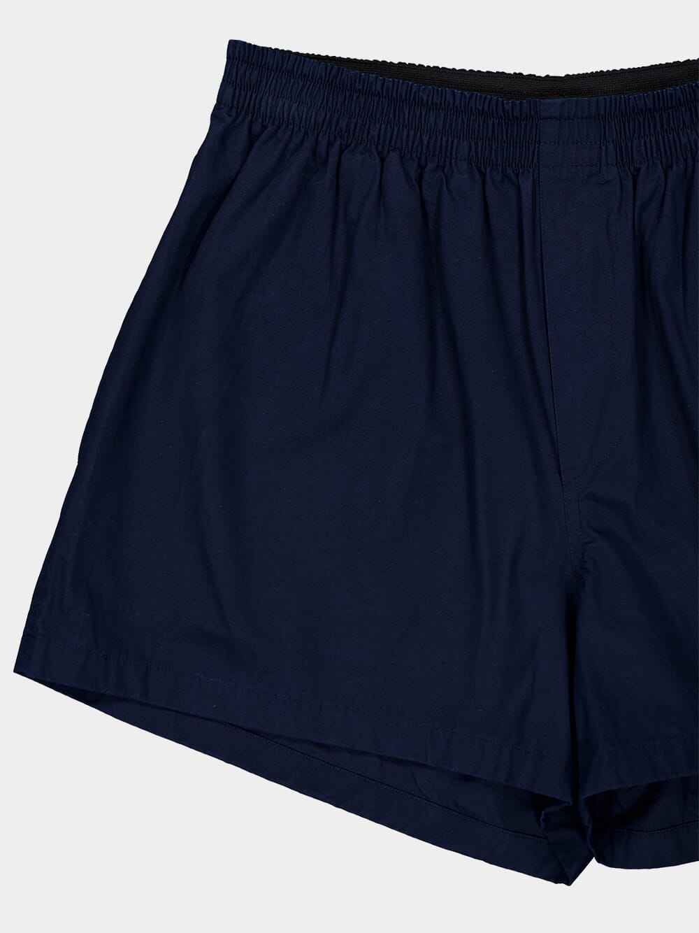 Dark Blue Cotton Poplin Boxer Shorts