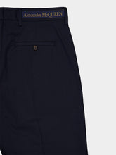 Alexander McQueen Navy Blue Chino Trousers