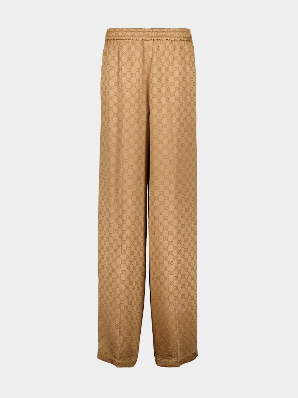 Camel GG Jacquard Pants