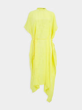 Balenciaga Yellow Silk Midi Dress