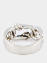 Alexander McQueen Snake and Skull Silver Ring