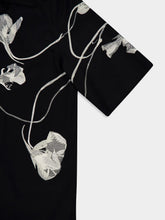 Alexander McQueen Black Flower Hawaiian Shirt