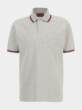 Gucci Grey Melange Stretch Cotton Polo