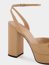 Gucci Beige Horsebit Platform Sandal