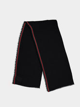 Gucci Black GG Silk Cotton Stole