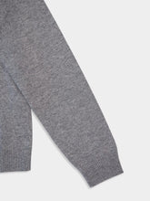 Gucci Grey Wool Sweater Gucci Intarsia