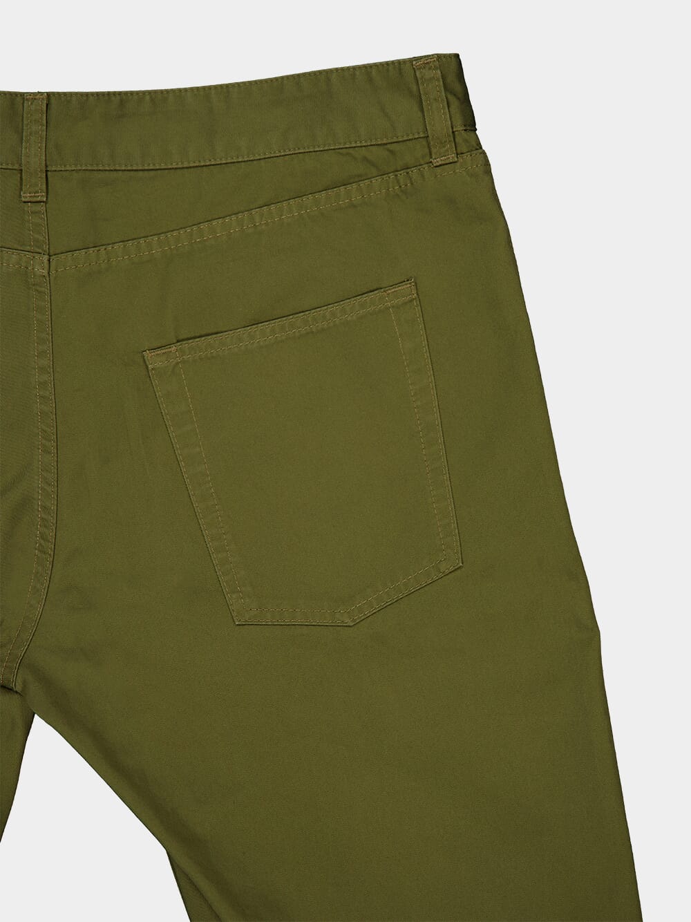 Khaki Green Relaxed Slim Pants