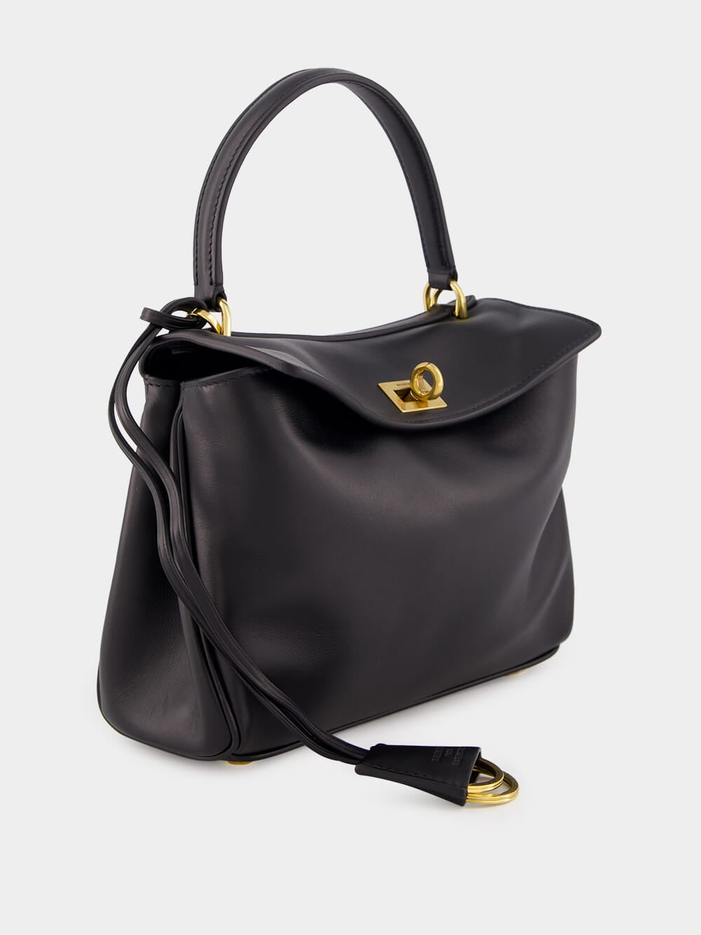 Black Calfskin Rodeo Mini Handbag