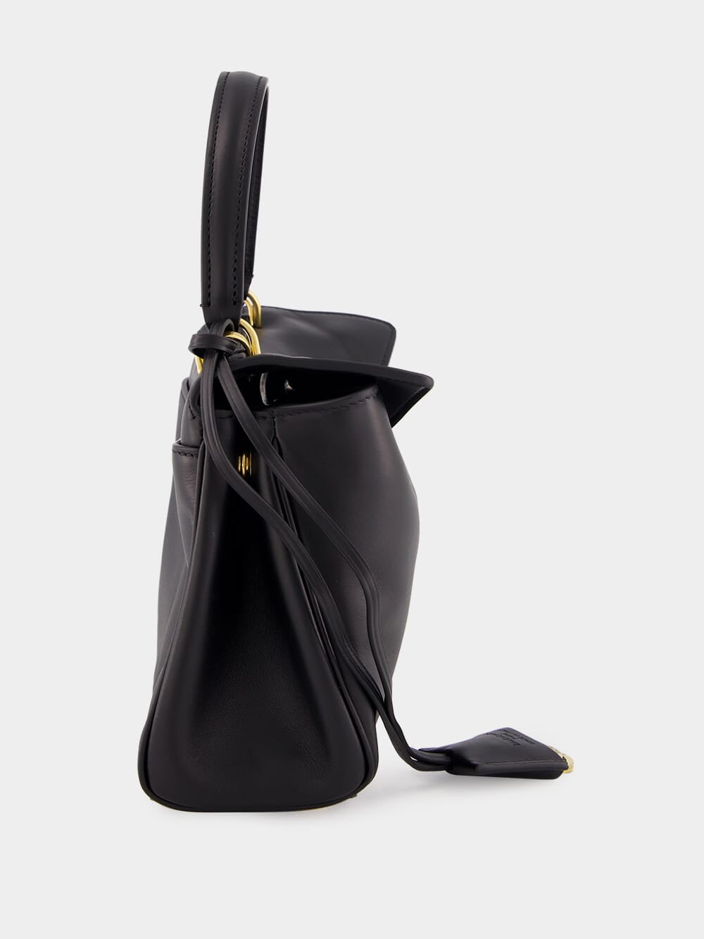 Black Calfskin Rodeo Mini Handbag