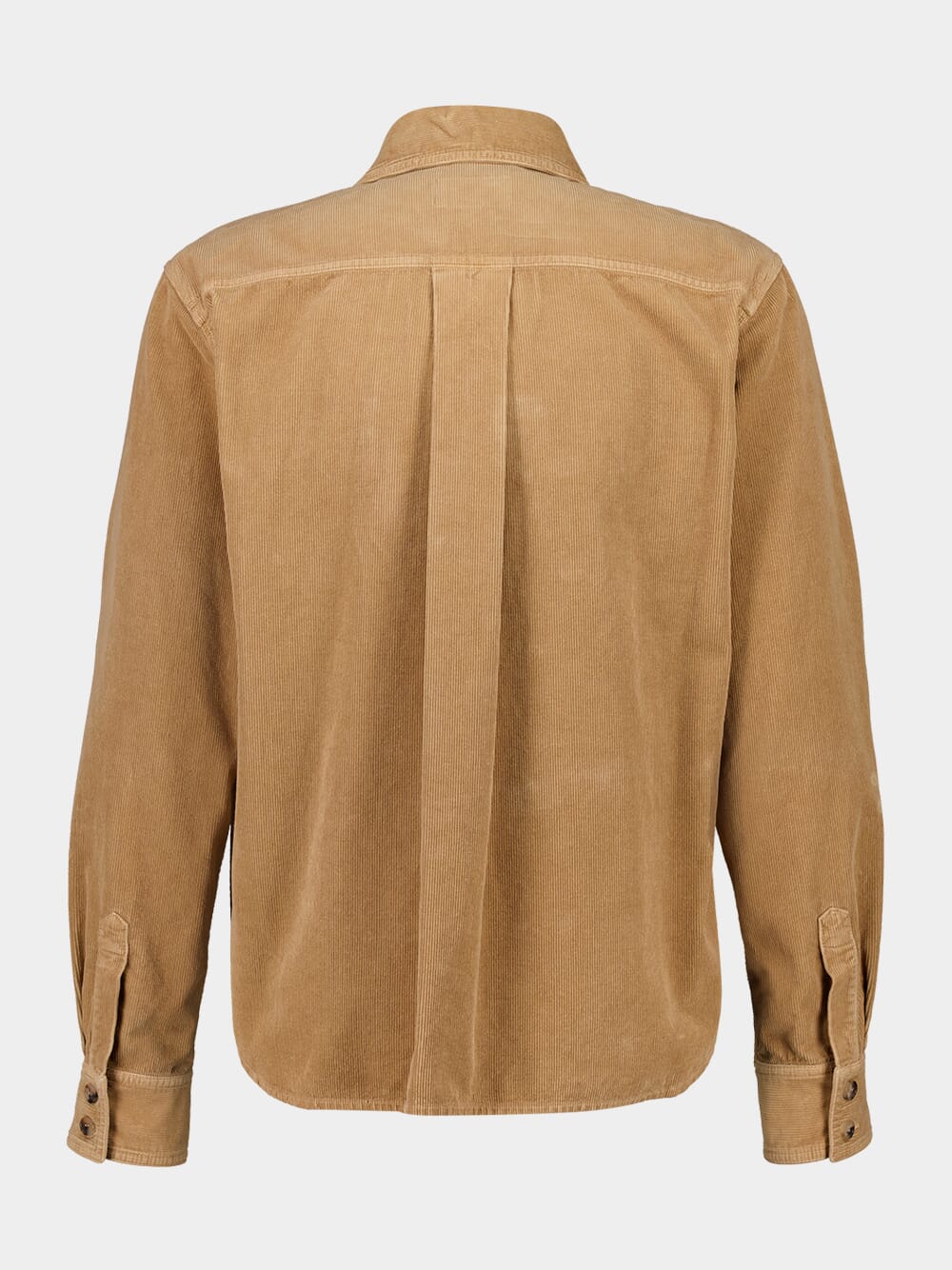 Beige Overshirt in Corduroy