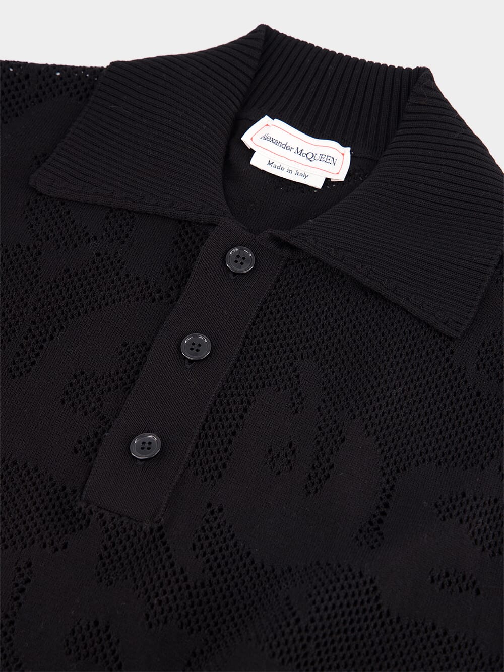 Graffiti Mesh Cotton Polo