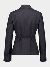 Gucci Grey Single Breasted Wool Grisaille Jacket