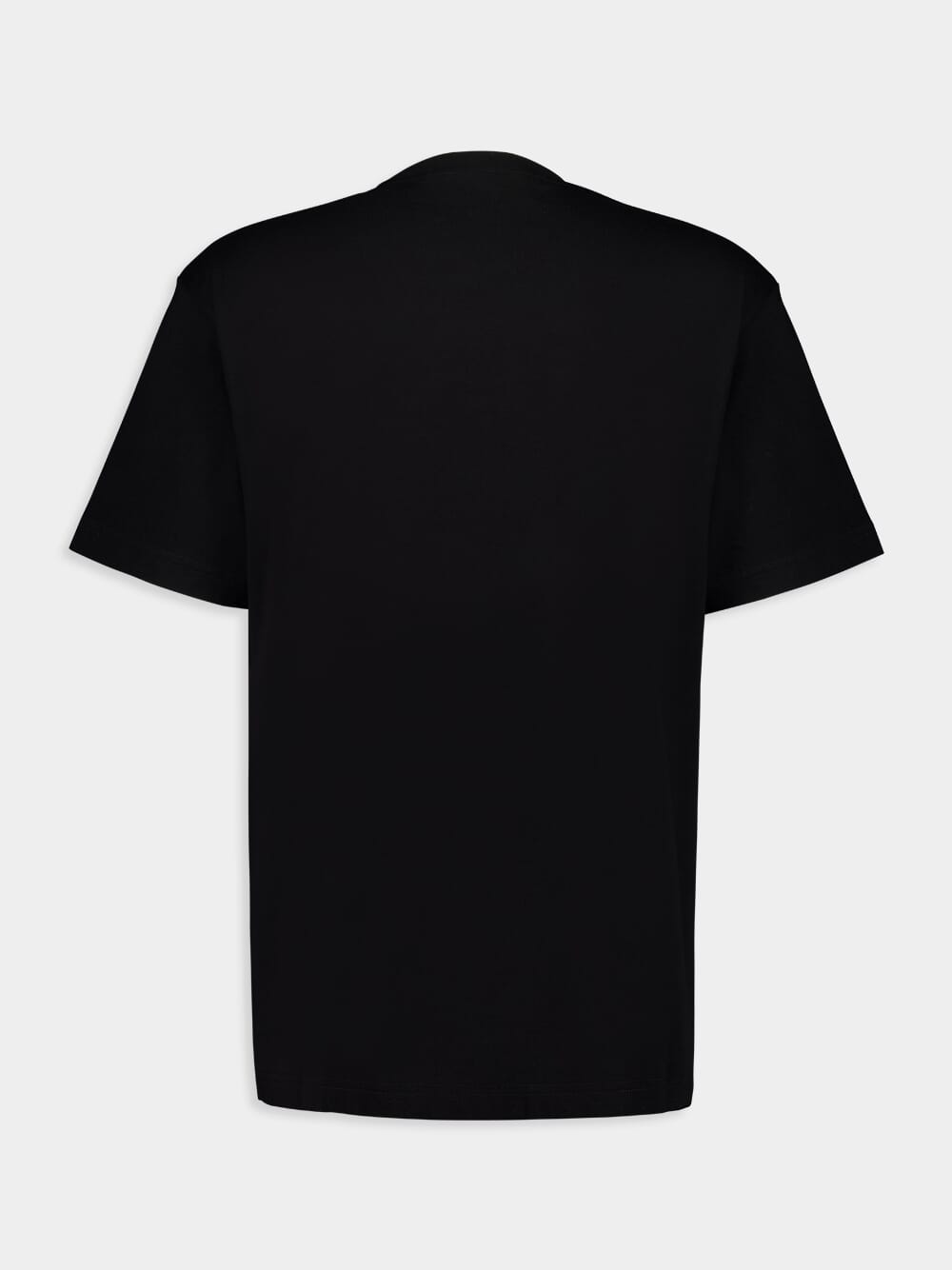 Black Embroidered Cotton Jersey T-Shirt