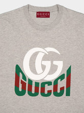 Gucci Grey Printed Cotton T-Shirt