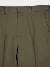 Gucci Forest Green Wool Gabardine Trousers