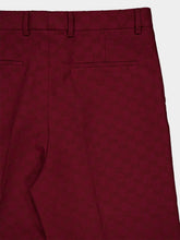 Gucci Rosso Ancora GG Cotton Canvas Pants