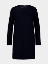 Gucci Dark Blue Bouclé Wool Dress