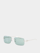 Gucci Shiny Silver Metal Frame Sunglasses