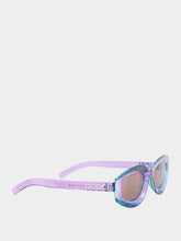 Gucci Violet Geometric Frame Sunglasses