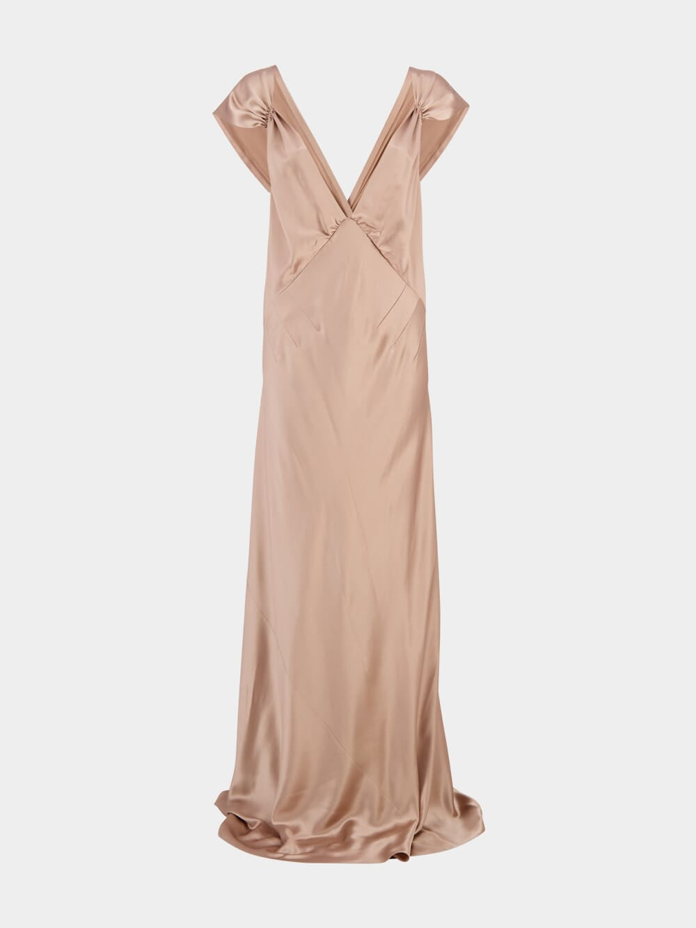 Rose Silk Satin Slip Dress