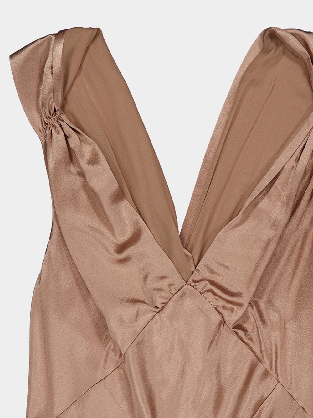 Rose Silk Satin Slip Dress