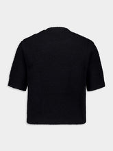 Gucci Black Wool Bouclé Crewneck Top