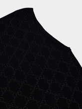 Gucci GG Embroidery Black Wool Tank Top