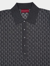 Gucci Wool and Silk GG Polo Shirt
