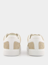 Gucci Oatmeal Suede Ace Sneaker with Web
