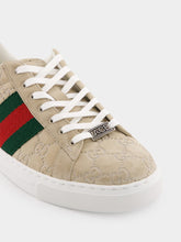 Gucci Oatmeal Suede Ace Sneaker with Web