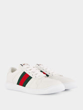 Gucci White Leather Screener Sneaker