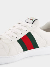 Gucci White Leather Screener Sneaker