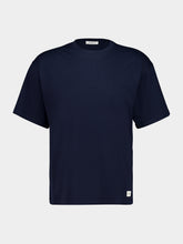 Saint Laurent Navy SL Patch Loose-Fit T-Shirt