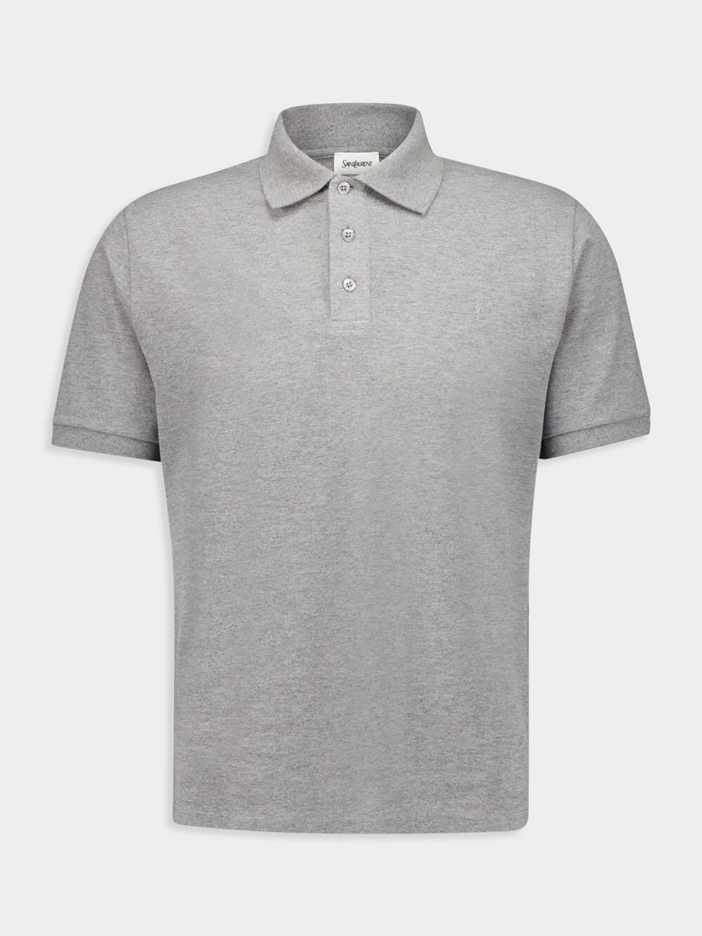 Grey Cassandre Polo Shirt in Piqué