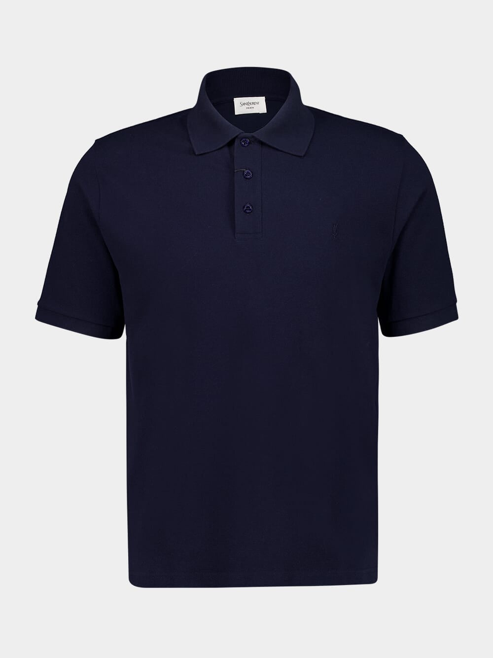 Marine Cassandre Polo Shirt in Piqué