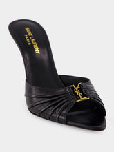 Saint Laurent Black Babylone Open Toe Mules