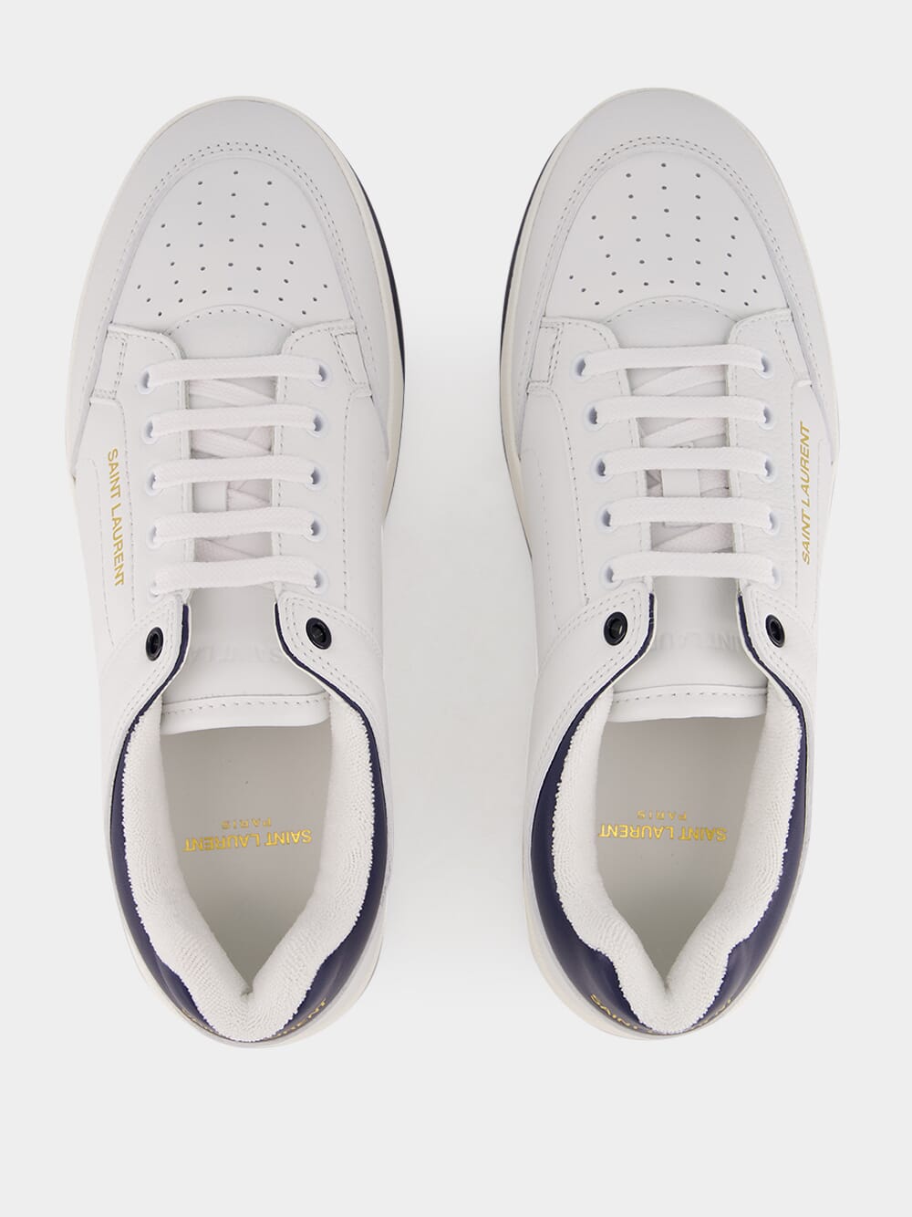 White SL/61 Lace-Up Sneakers