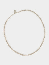 Fendi Silver Mariner Chain FF Logo Necklace