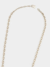 Fendi Silver Mariner Chain FF Logo Necklace