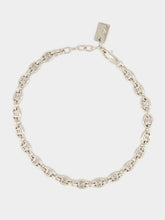 Fendi Silver Orbit Chain Bracelet with FF Logo