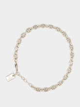 Fendi Silver Orbit Chain Bracelet with FF Logo