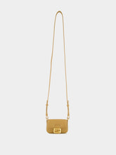 Beige Nano Baguette Charm in Nappa Leather