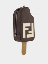 Fendi Brown and Camel Roma Leather Crossbody Bag