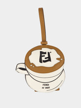Fendi White Cappuccino Leather Address Holder