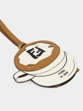Fendi White Cappuccino Leather Address Holder