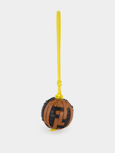 Fendi Black and Brown FF Sphera Leather Charm