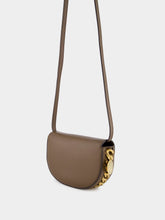Stella McCartney Brown Logo Charm Shoulder Bag
