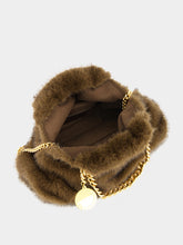 Stella McCartney Coffee Brown Falabella Drawstring Mini Bag