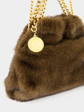 Stella McCartney Coffee Brown Falabella Drawstring Mini Bag